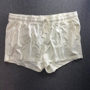 Alpine Design Womens XXL Fleece Shorts Unbleached Cream ADW12805 NWT